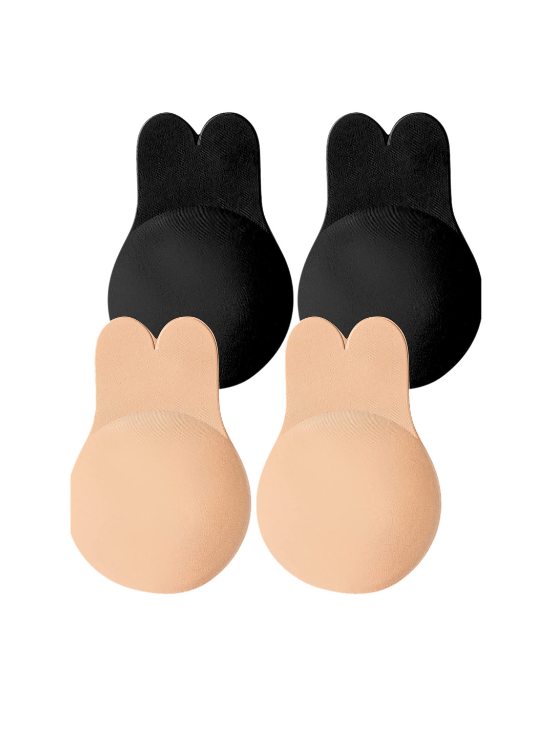 

Krelin Pack of 4 Breast Lift Nipple Stickers, Black