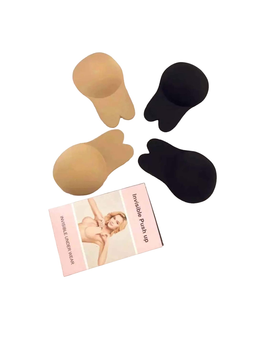 

Krelin Set Of 2 Pairs Push Up Breast Lift Tape Lingerie Accessories, Black