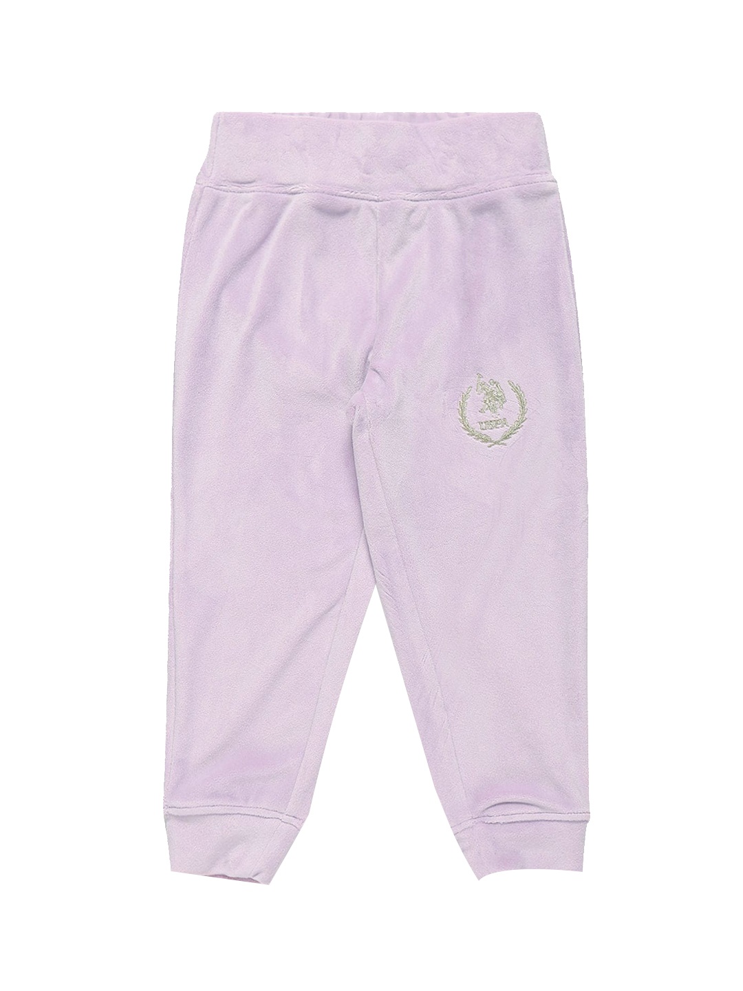 

U.S. Polo Assn. Kids Cotton Embroidered Logo Joggers, Purple