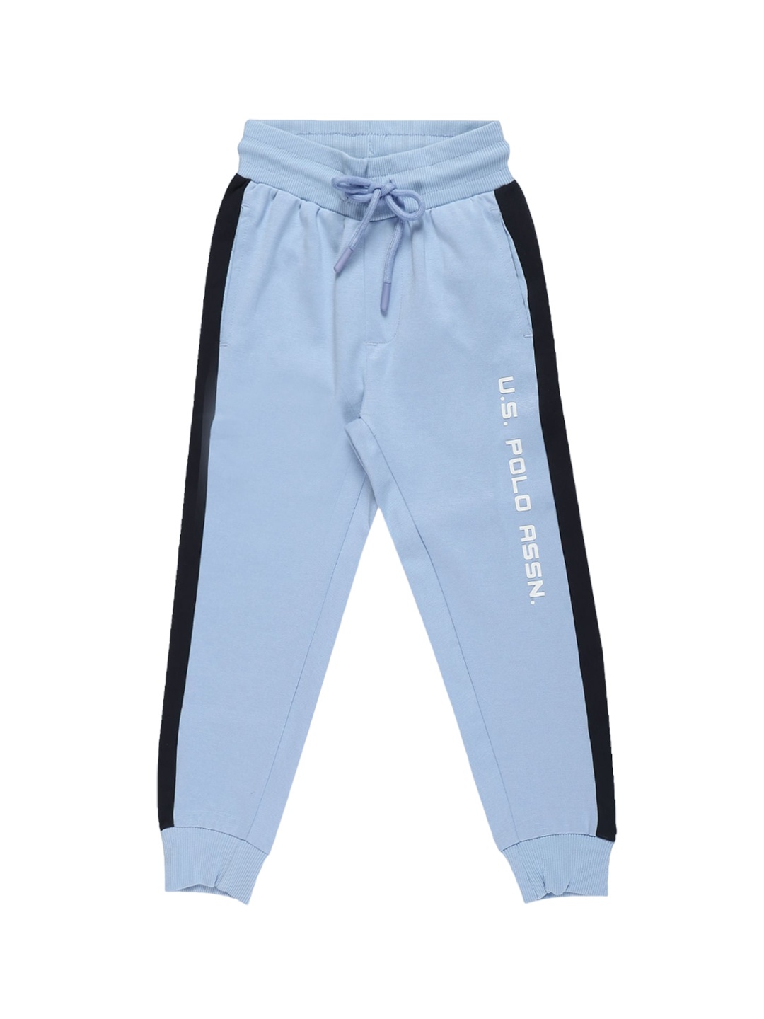 

U.S. Polo Assn. Kids Boys Typography Printed Joggers, Blue