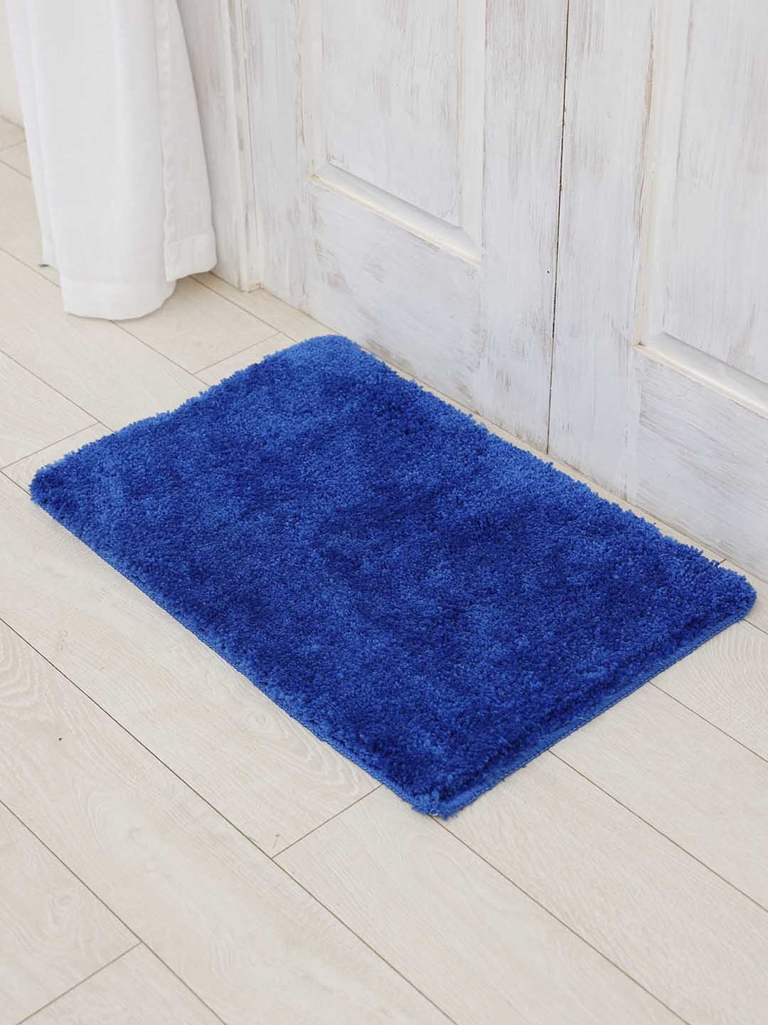 

Ariana Navy Blue Rectangular 1600 GSM Anti Skid Bath Rug