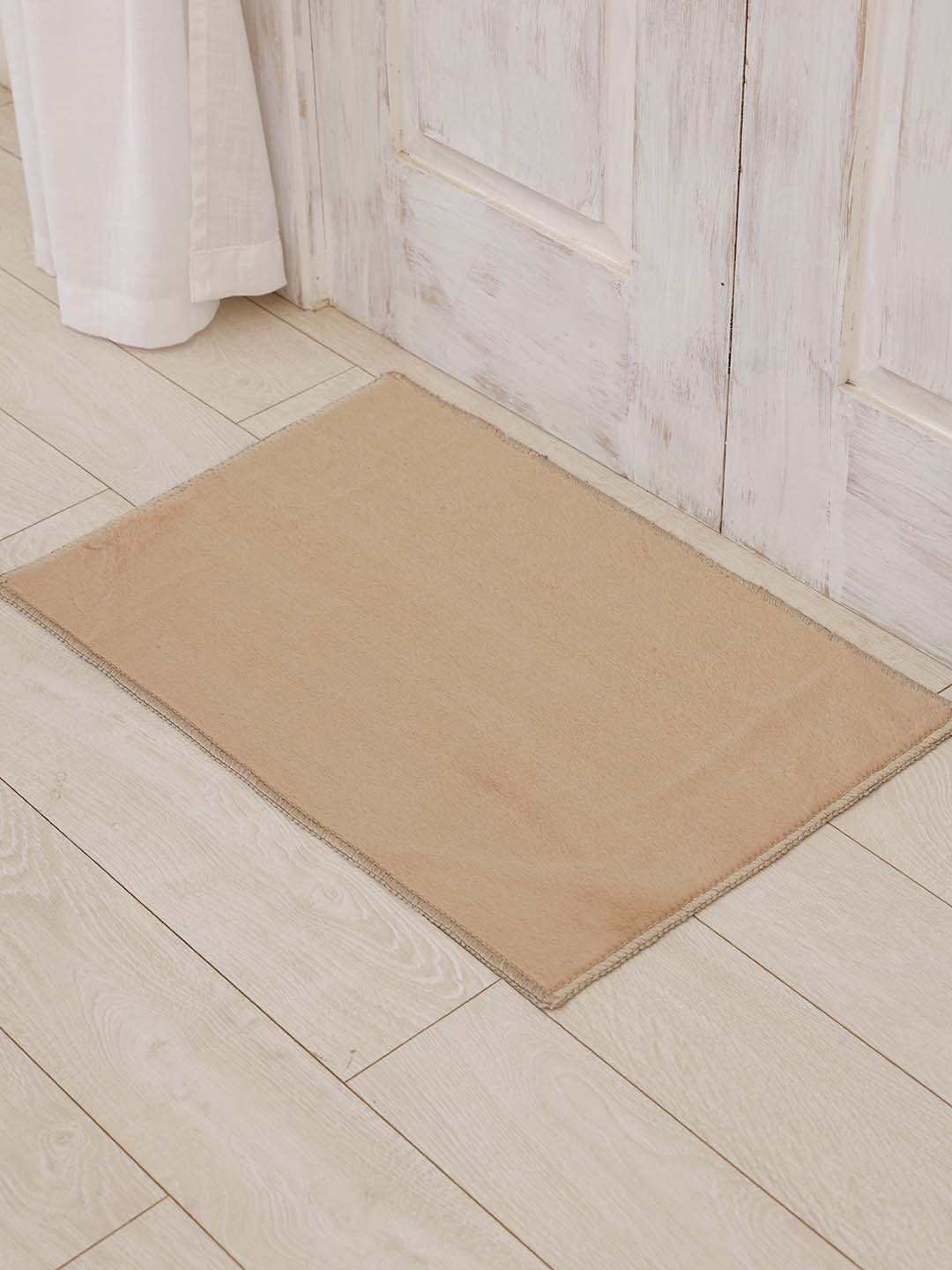 

Ariana Beige Rectangular Microfiber Anti-Skid 1000 GSM Bath Rug