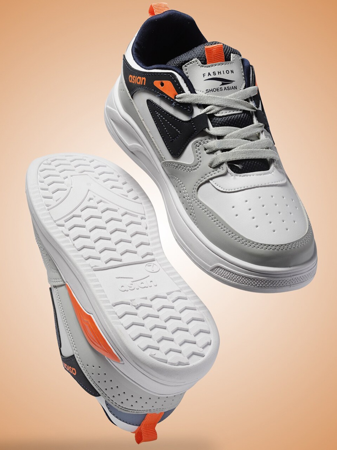 

ASIAN Men MOSCOW Mesh Running Shoes, White