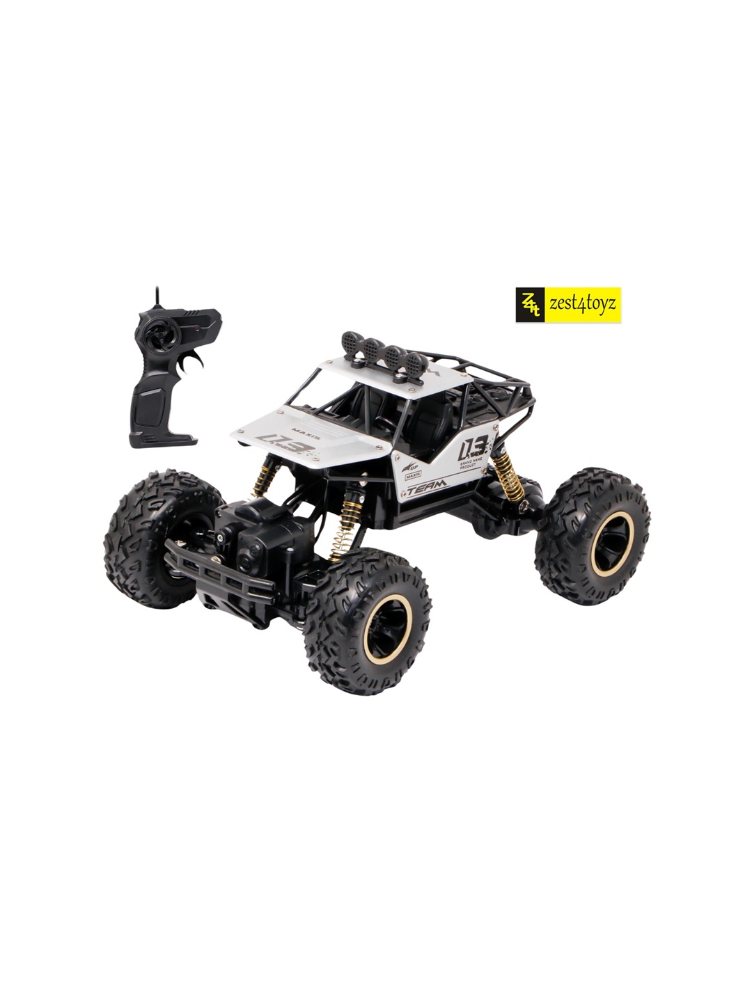 

zest 4 toyz Kids Remote Control Rock Crawler Racing Car, Silver