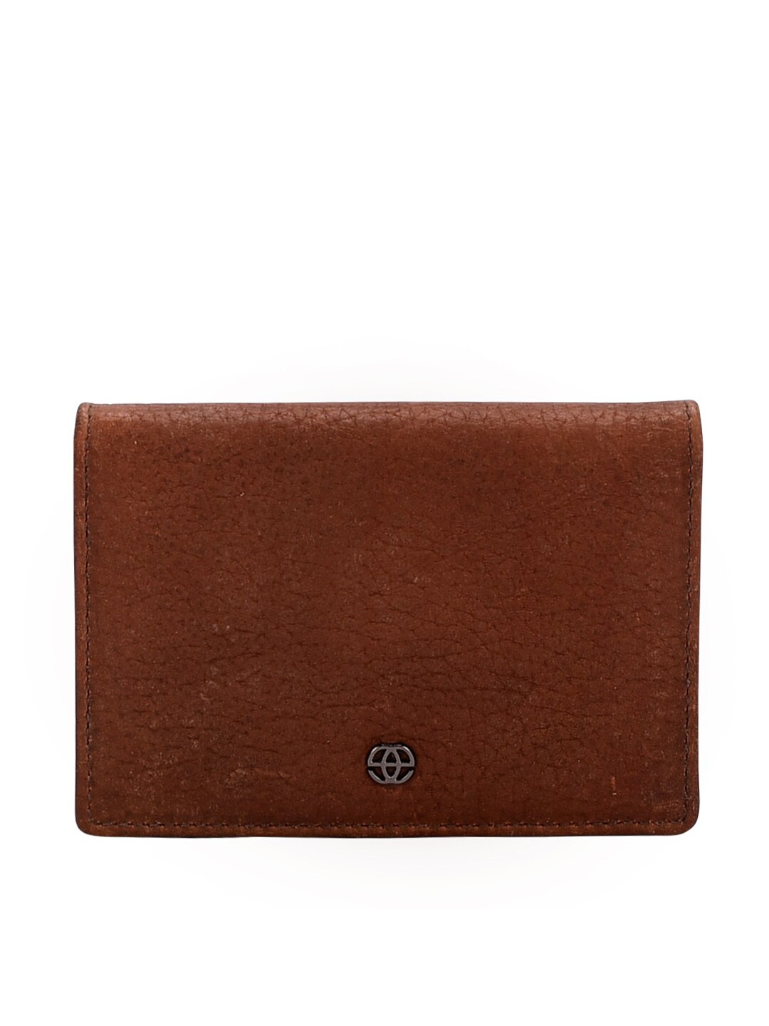 

Eske Unisex Abstract Textured Leather Card Holder, Brown