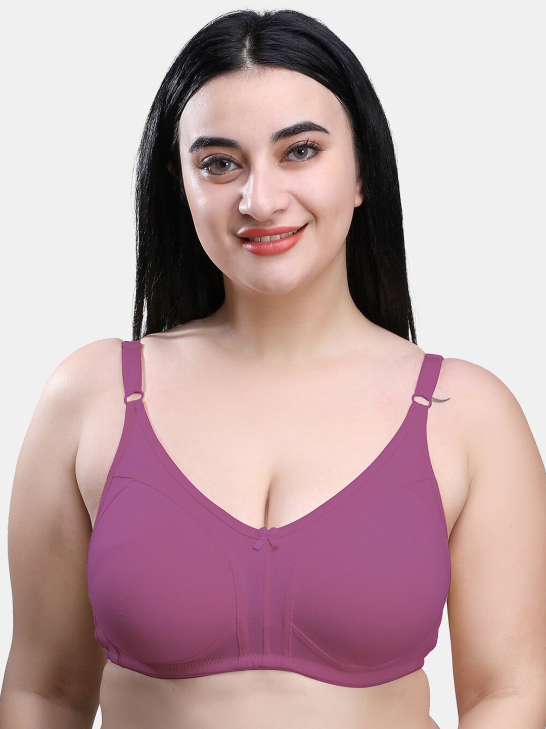 

SKDREAMS Full Coverage Cotton Bra With All Day Comfort, Purple