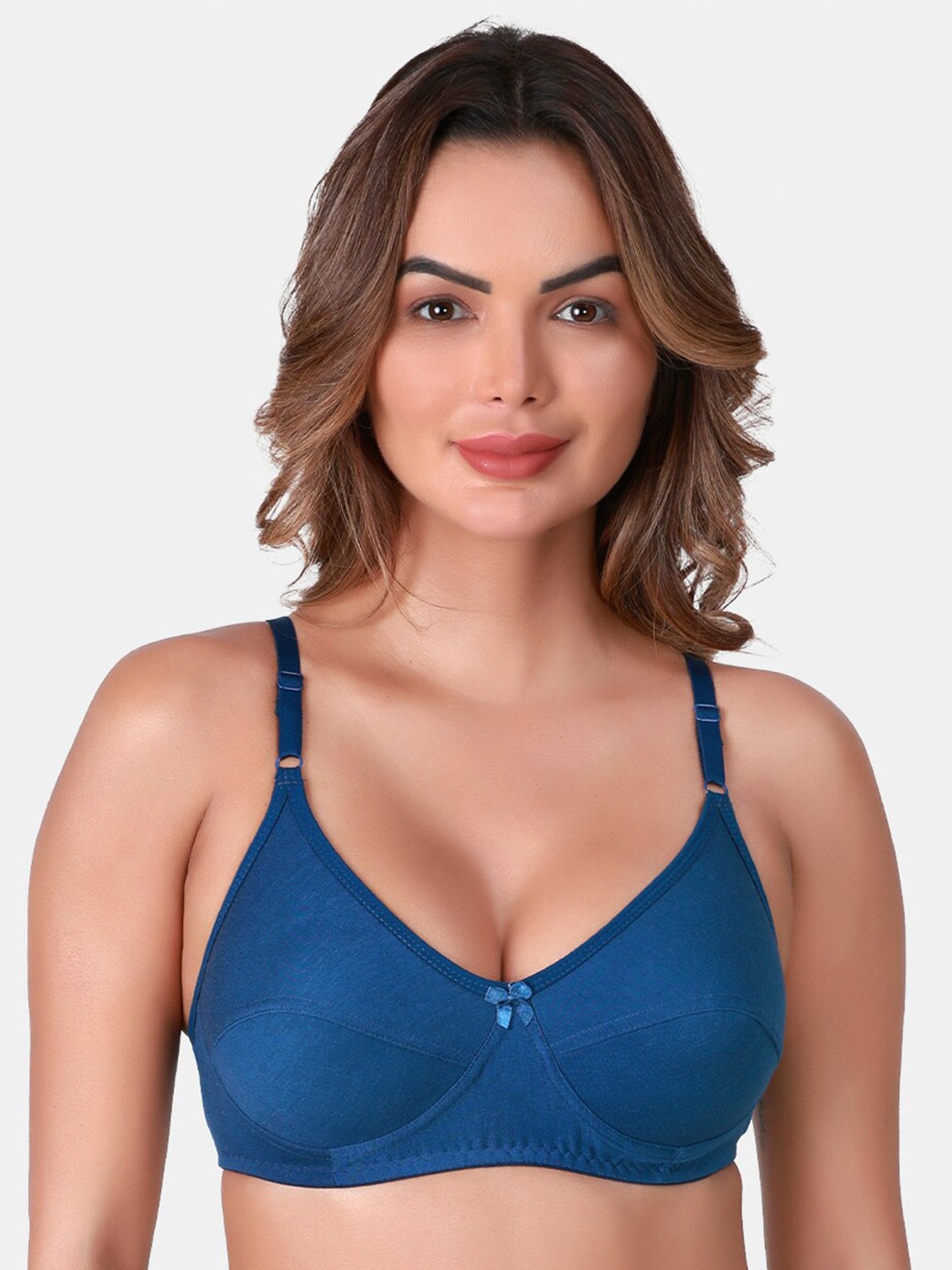 

SKDREAMS Full Coverage Bra With All Day Comfort, Blue