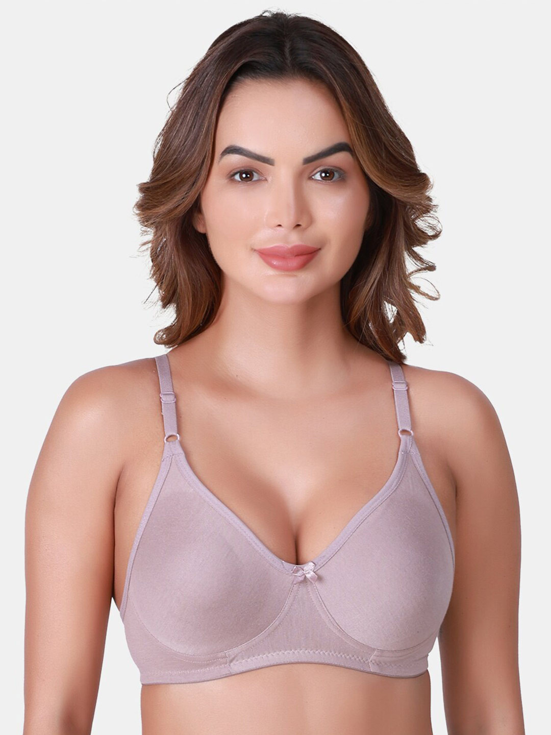 

SKDREAMS Full Coverage Cotton Bra With All Day Comfort, Grey