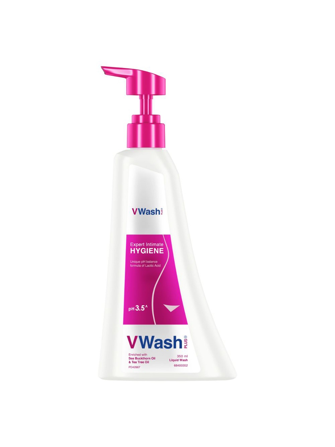 

VWash Plus Expert Intimate Hygiene Liquid Wash with Sea Buckthorn Oil - 350ml, Pink