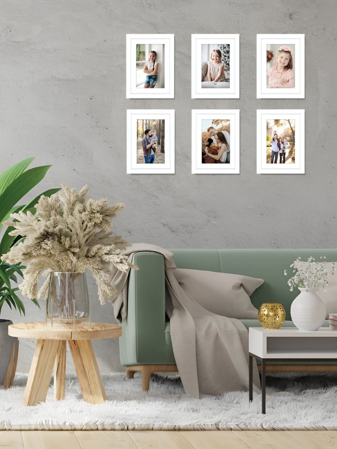 

Stuthi Arts White 6 Pieces Wood Wall Photo Frames