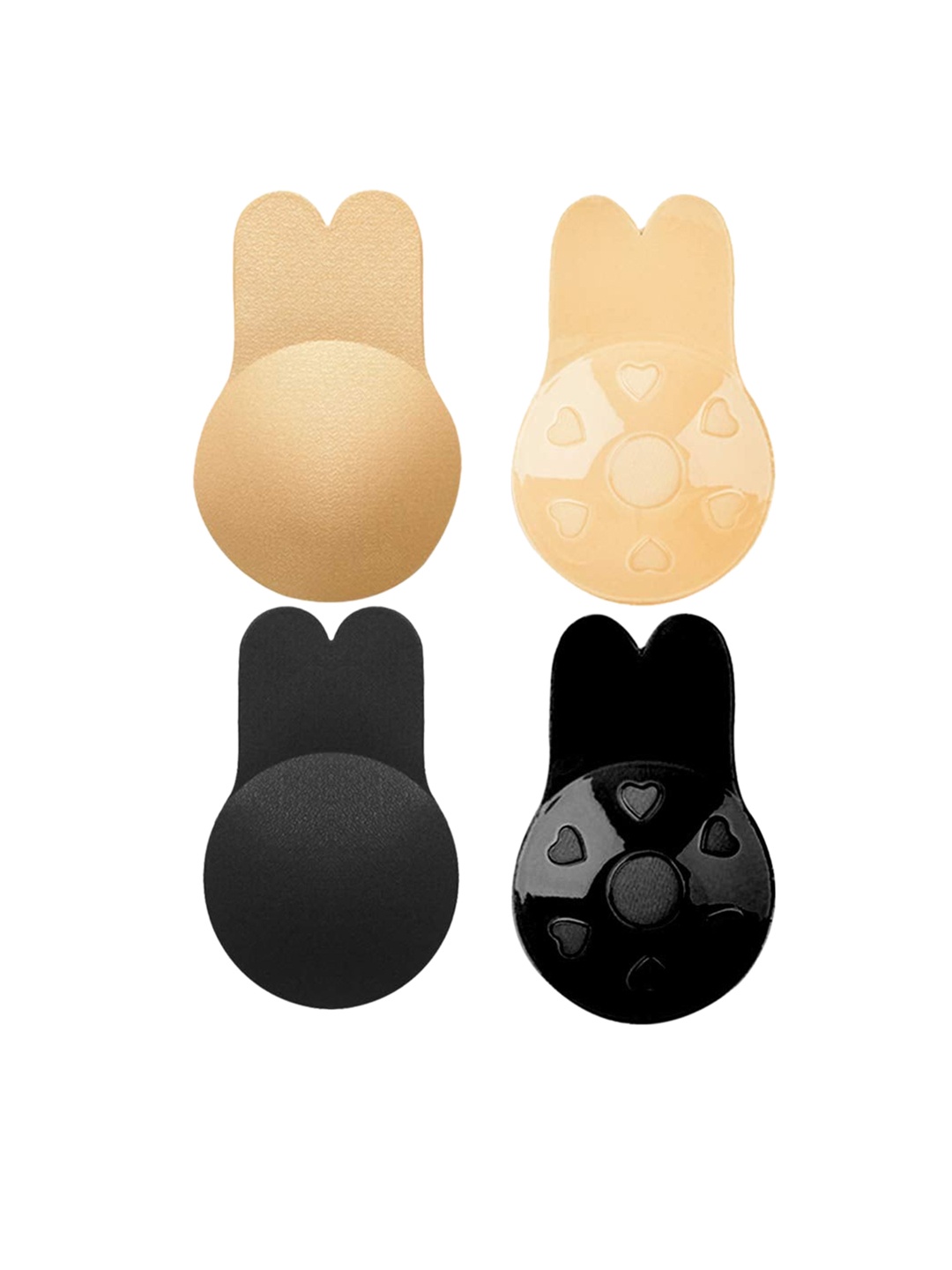 

VAGHBHATT Set Of 4 Stick-On Push Up Breast Lift Tape, Black