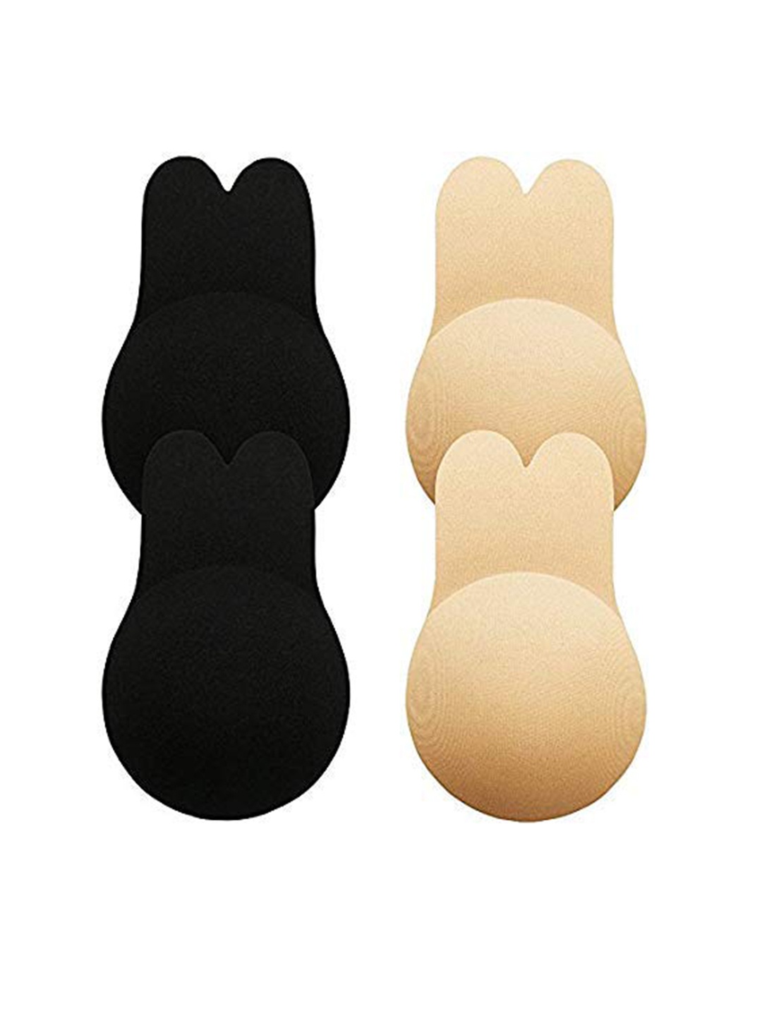 

VAGHBHATT Pack of 4 Push Up Breast Lift Tape Nipple Stickers, Black