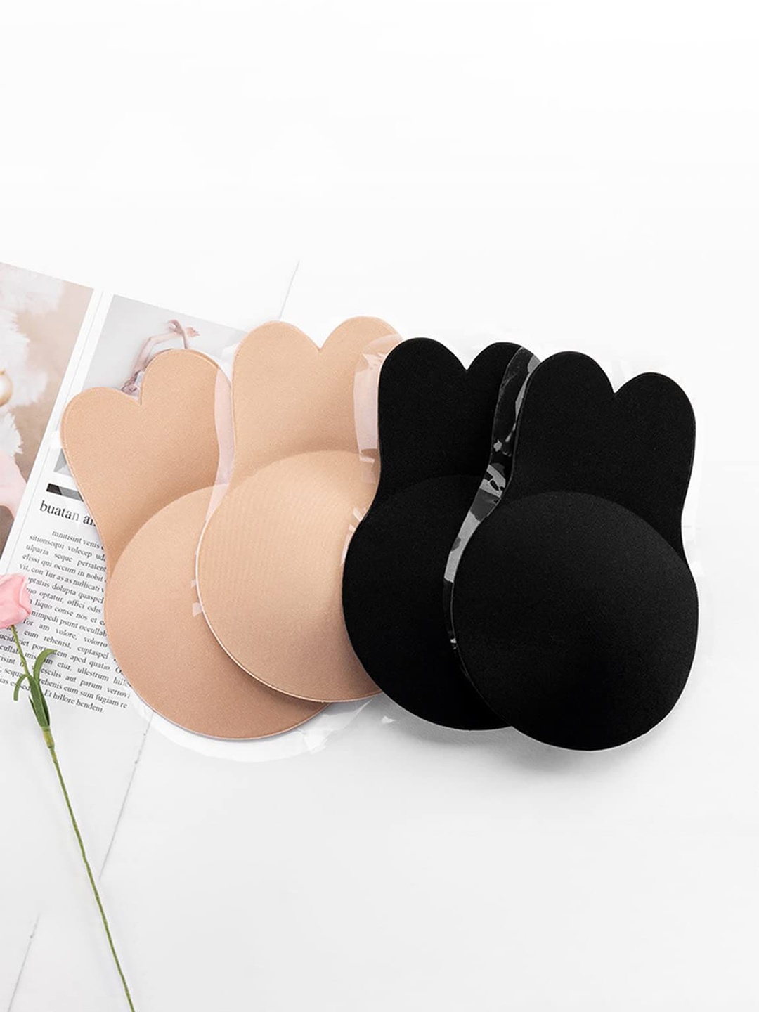 

VAGHBHATT Set Of 4 Stick-On Push Up Breast Lift Tape, Black