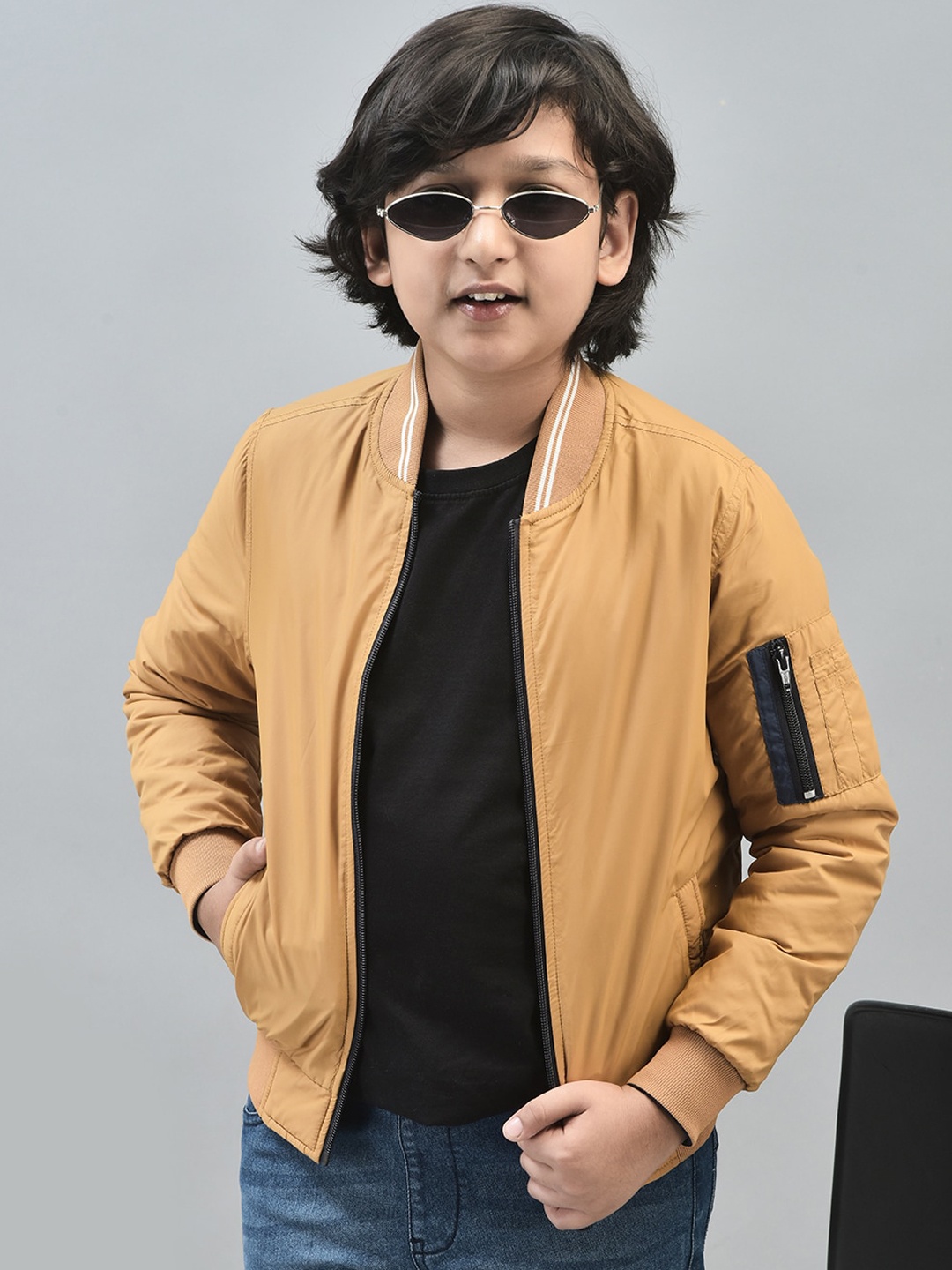

Crimsoune Club Boys Reversible Lightweight Bomber Jacket, Mustard