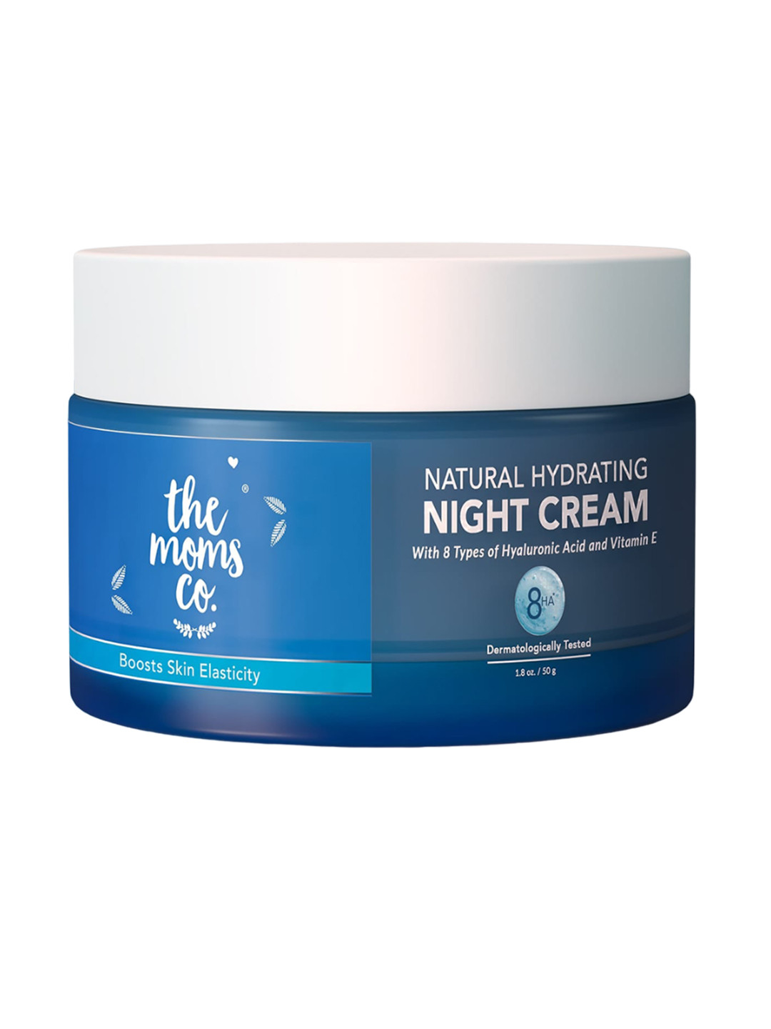 

The Moms Co. Natural Hydrating Night Cream With 8 Types Of Hyaluronic Acid - 50g, White