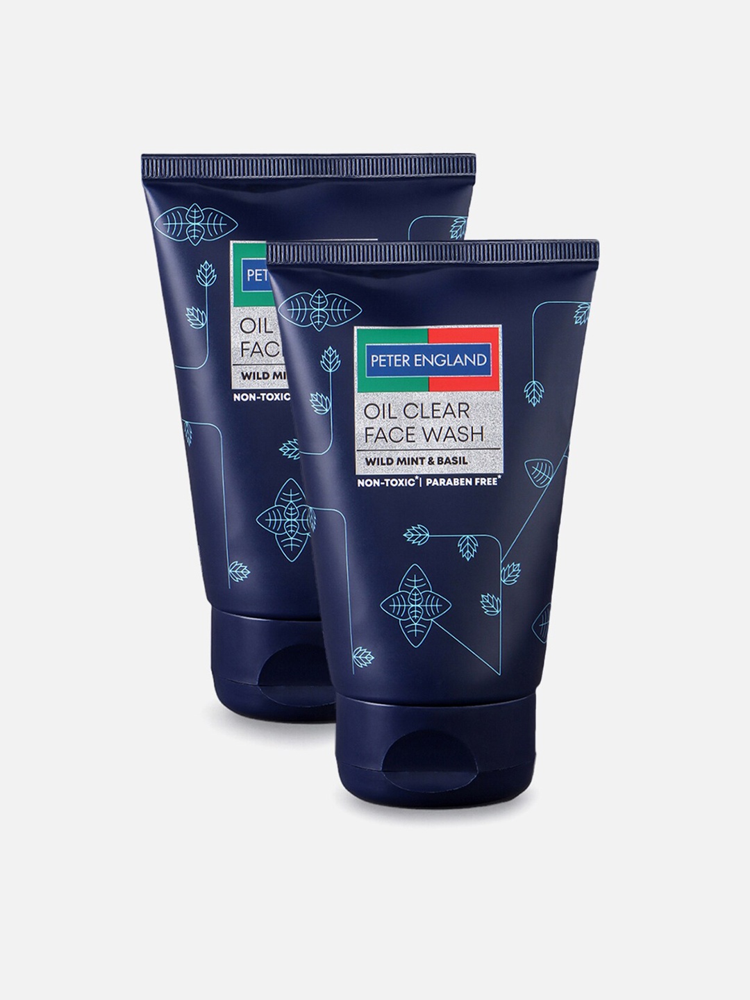 

Peter England Set of 2 Oil Clear Face Wash With Wild Mint & Basil - 100ml Each, Blue
