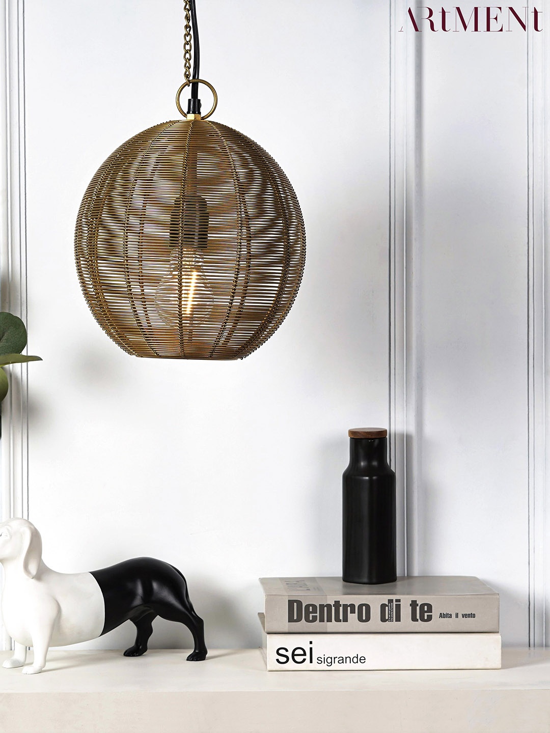 

THE ARTMENT Gold Toned The Artment Bohemian Pendant Lamp