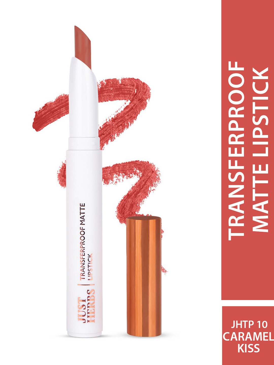 

Just Herbs Transferproof Matte Lipstick 1.7 g - Caramel Kiss 10, Rust