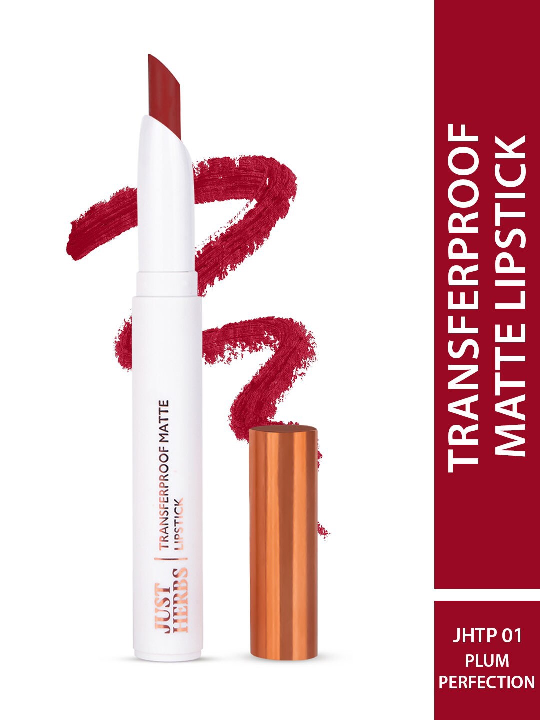 

Just Herbs Transferproof Matte Lipstick 1.7 g - Plum Perfection 01, Red