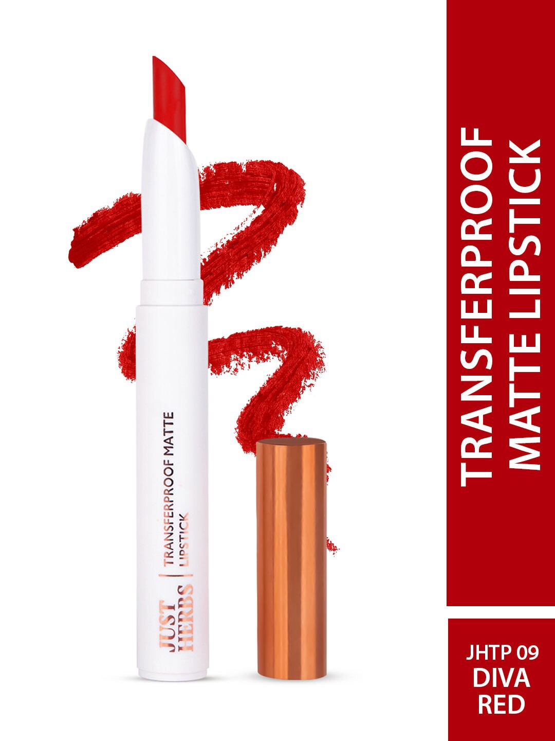 

Just Herbs Transferproof Matte Lipstick 1.7 g - Diva Red 09