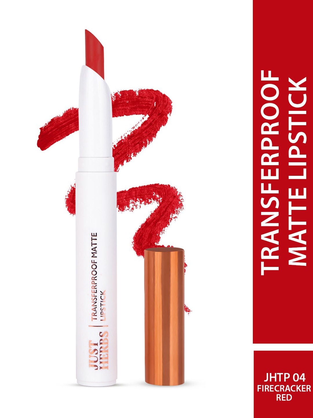 

Just Herbs Transferproof Matte Lipstick 1.7 g - Firecracker Red 04