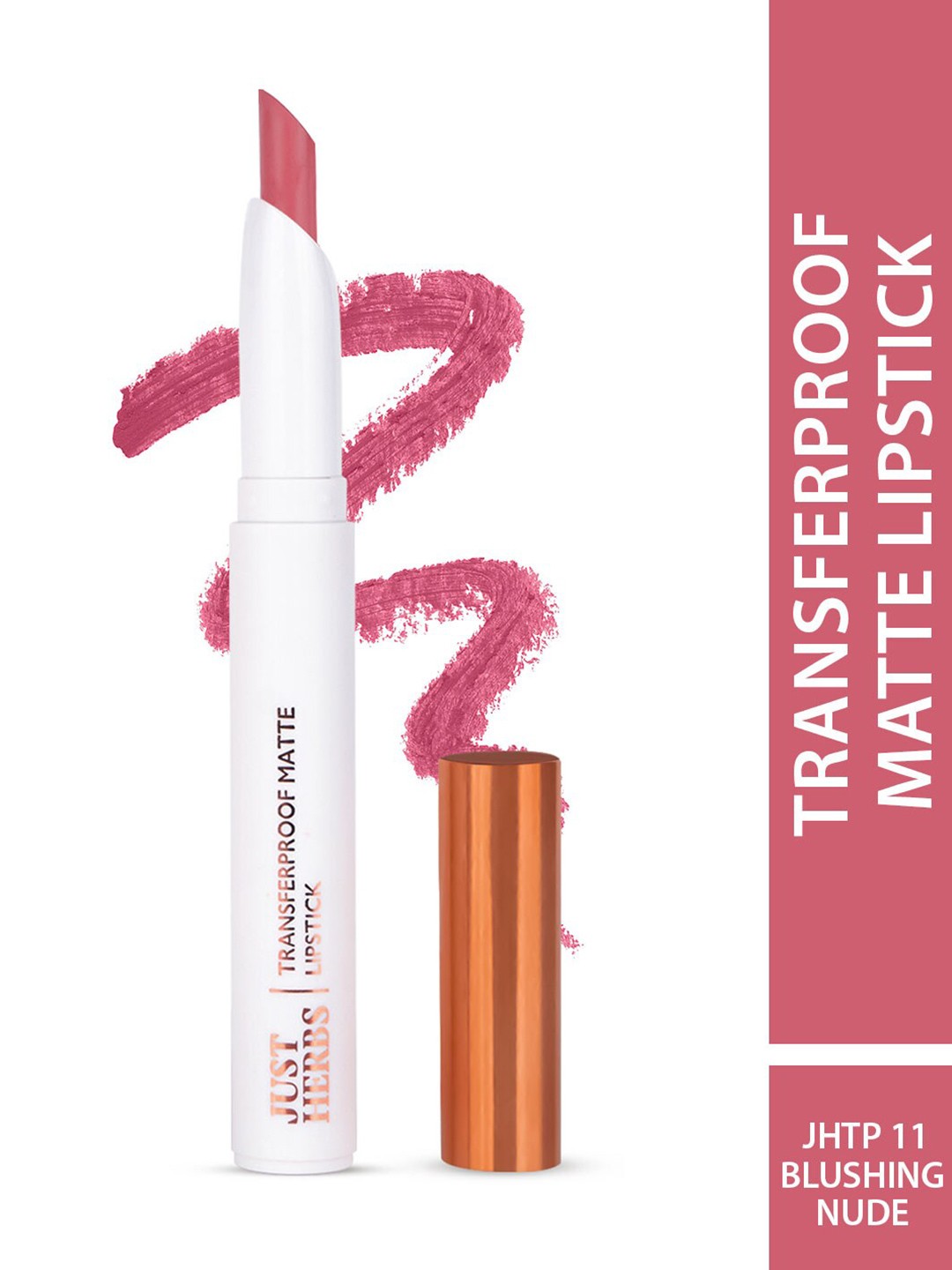 

Just Herbs Transferproof Matte Lipstick 1.7 g - Blushing Nude 11, Pink
