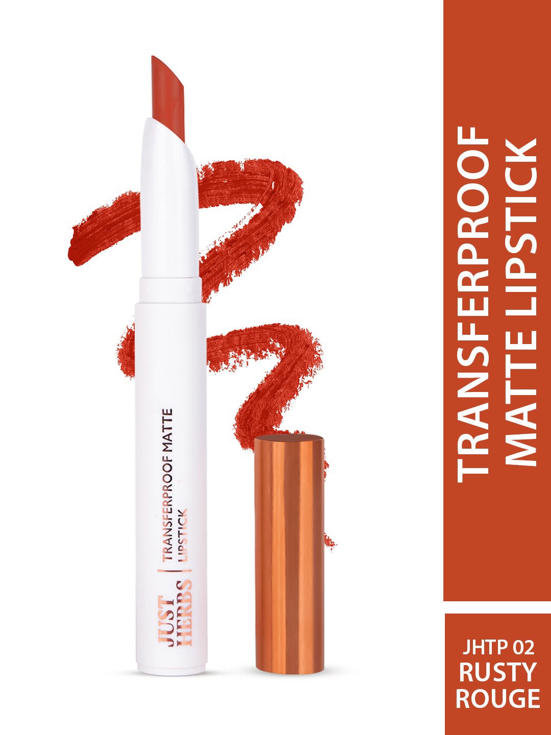 

Just Herbs Transferproof Matte Lipstick 1.7 g - Rusty Rouge 02, Red