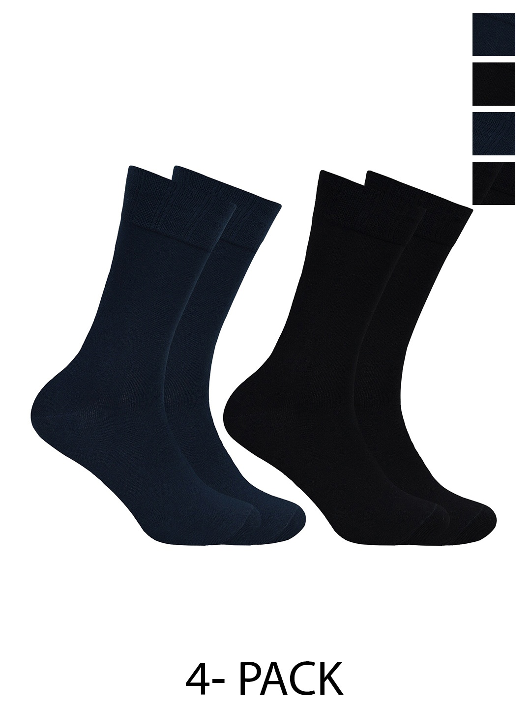 

Balenzia Pack of 4 Men Bamboo Crew Socks, Assorted