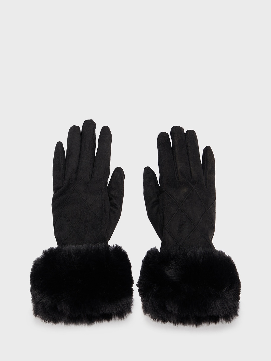 

20Dresses Black Women Woollen Winter Gloves