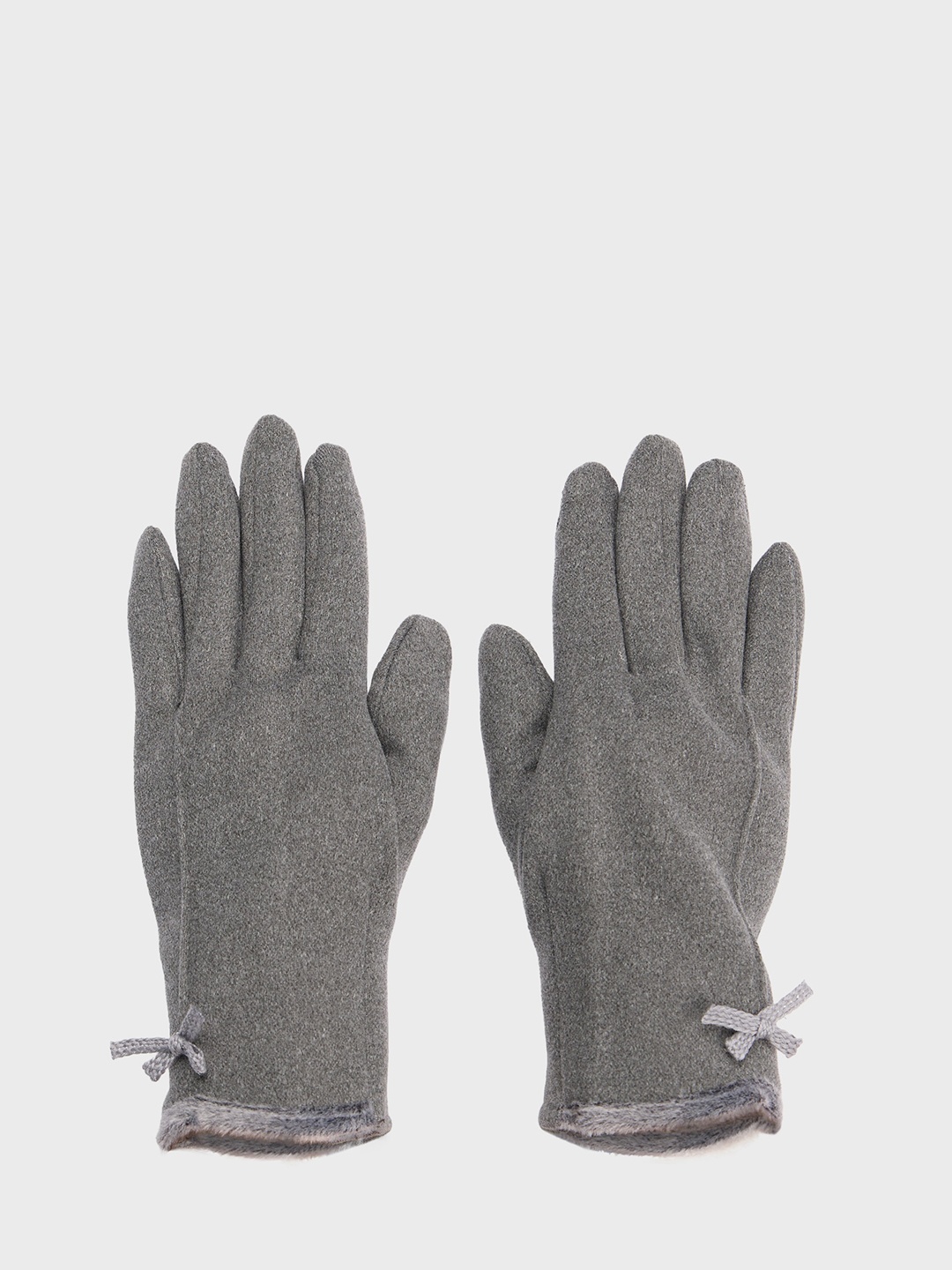 

20Dresses Grey Faux Fur Edge Winter Gloves