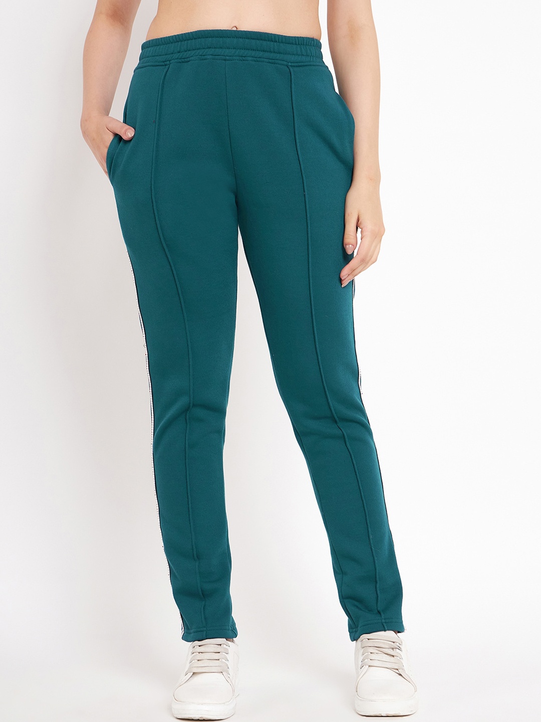 

BRINNS Women Slim Fit Cotton Sports Track Pant, Teal