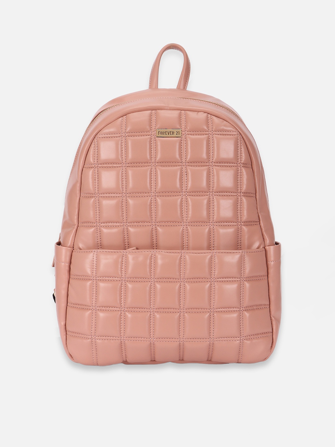 

FOREVER 21 Women Peach-Coloured Backpack