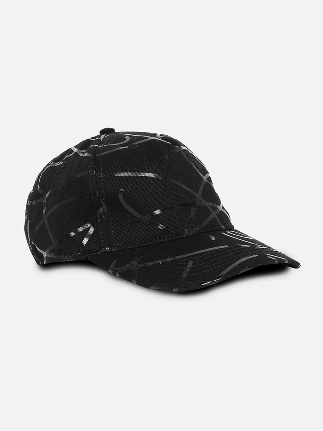 

FOREVER 21 Men Pure Cotton Baseball Cap, Black