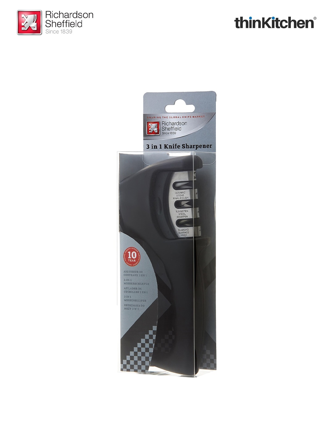 

Richardson Sheffield Black Stainless Steel Knife Sharpener
