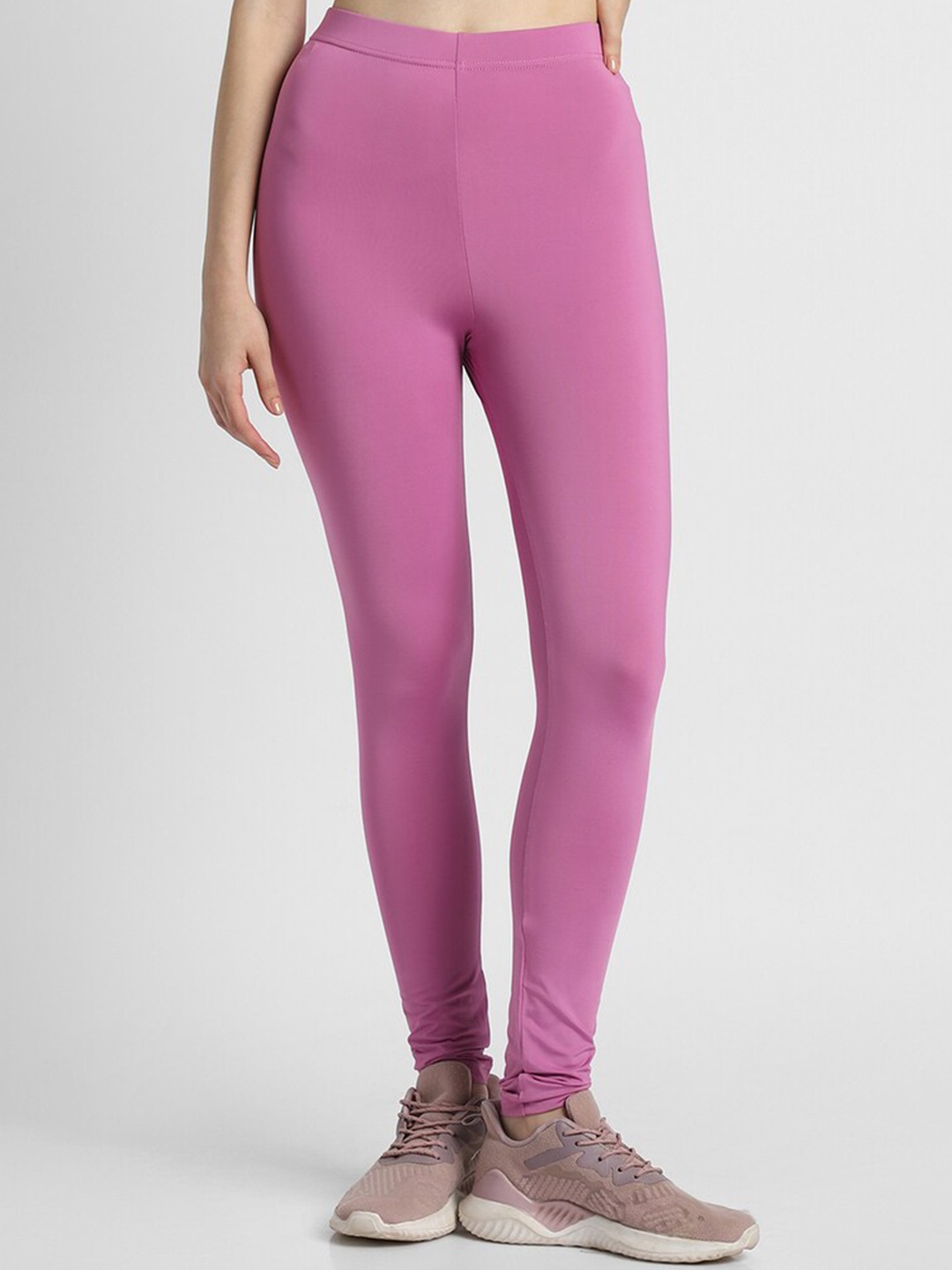 

FOREVER 21 Ankle Length Leggings, Pink