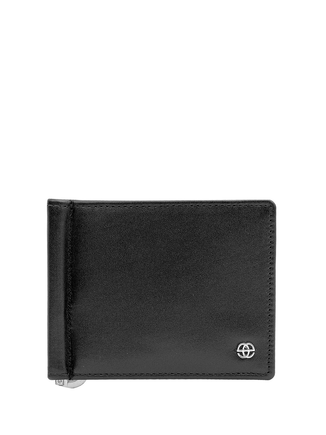 

Eske Textured Leather Money Clip, Black