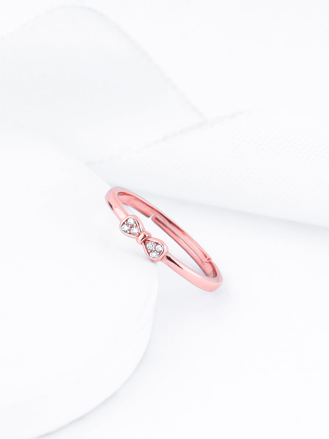 

GIVA 925 Sterling Silver Rose-Gold-Plated Adjustable Finger Ring