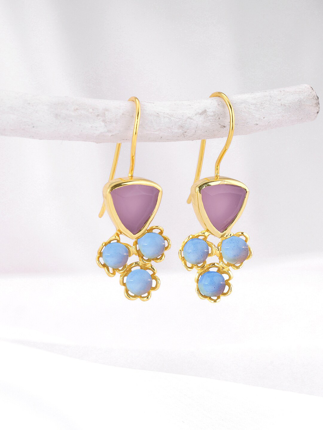 

GIVA 925 Sterling Silver Gold-Plated Contemporary Drop Earrings