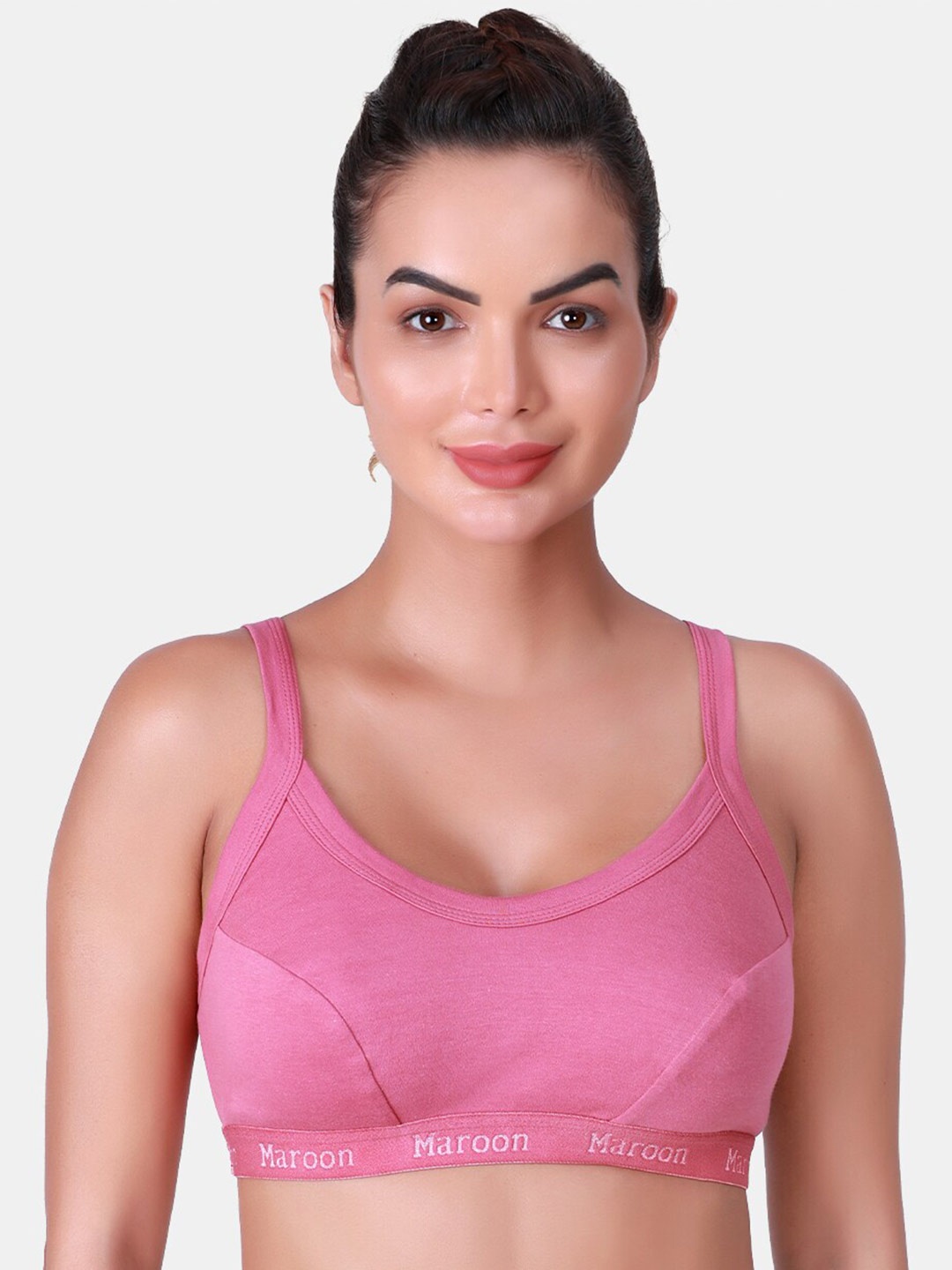 

SKDREAMS Full Coverage Cotton Bra With All Day Comfort, Pink