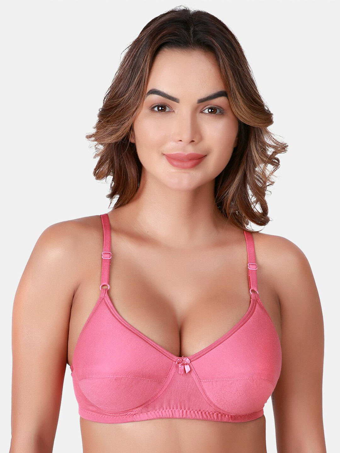 

SKDREAMS Medium Coverage Heavily Padded Everyday Bra With All Day Comfort, Pink