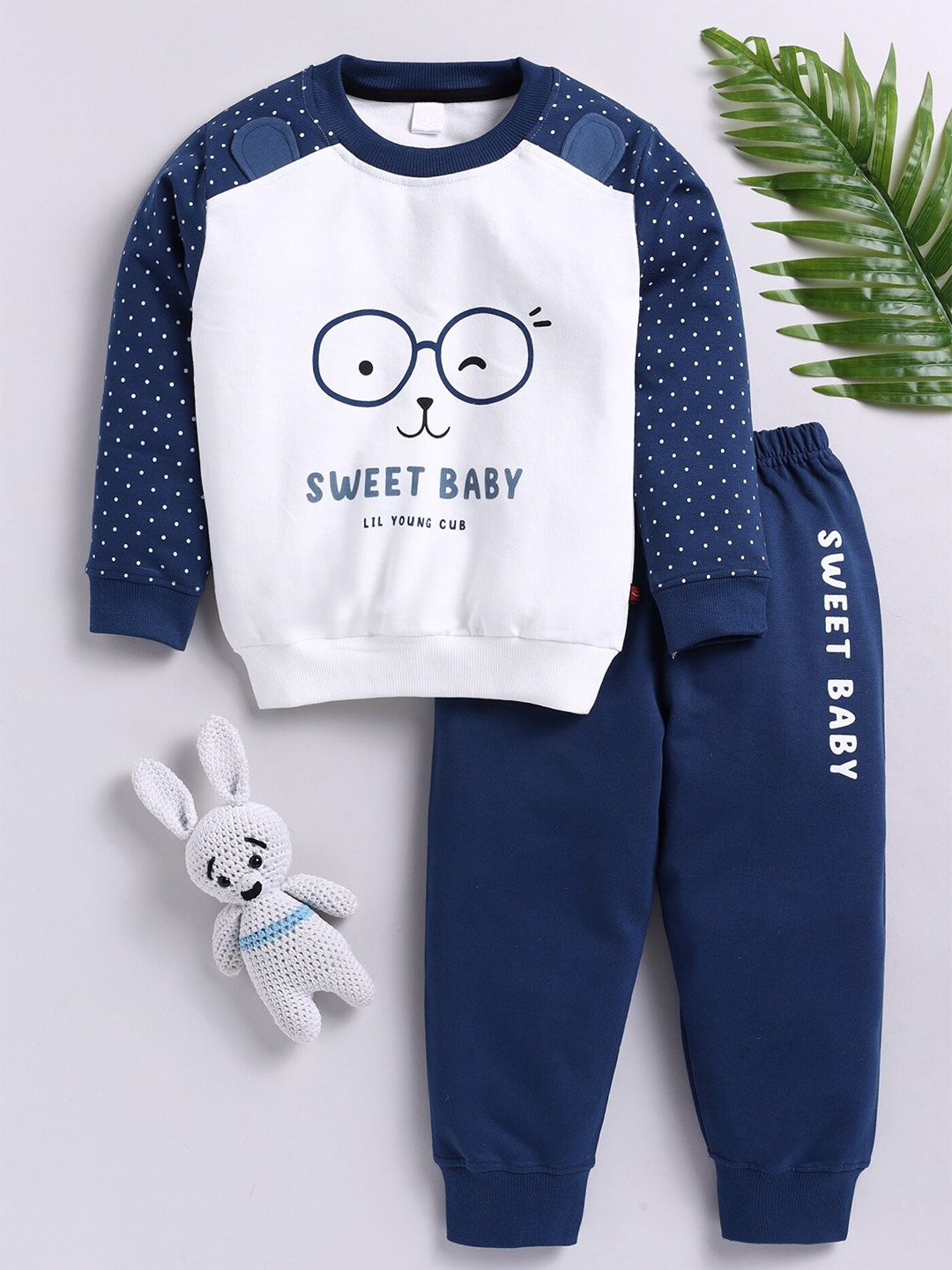 

Toonyport Boys Printed Pure Cotton T-shirt With Trousers, Blue