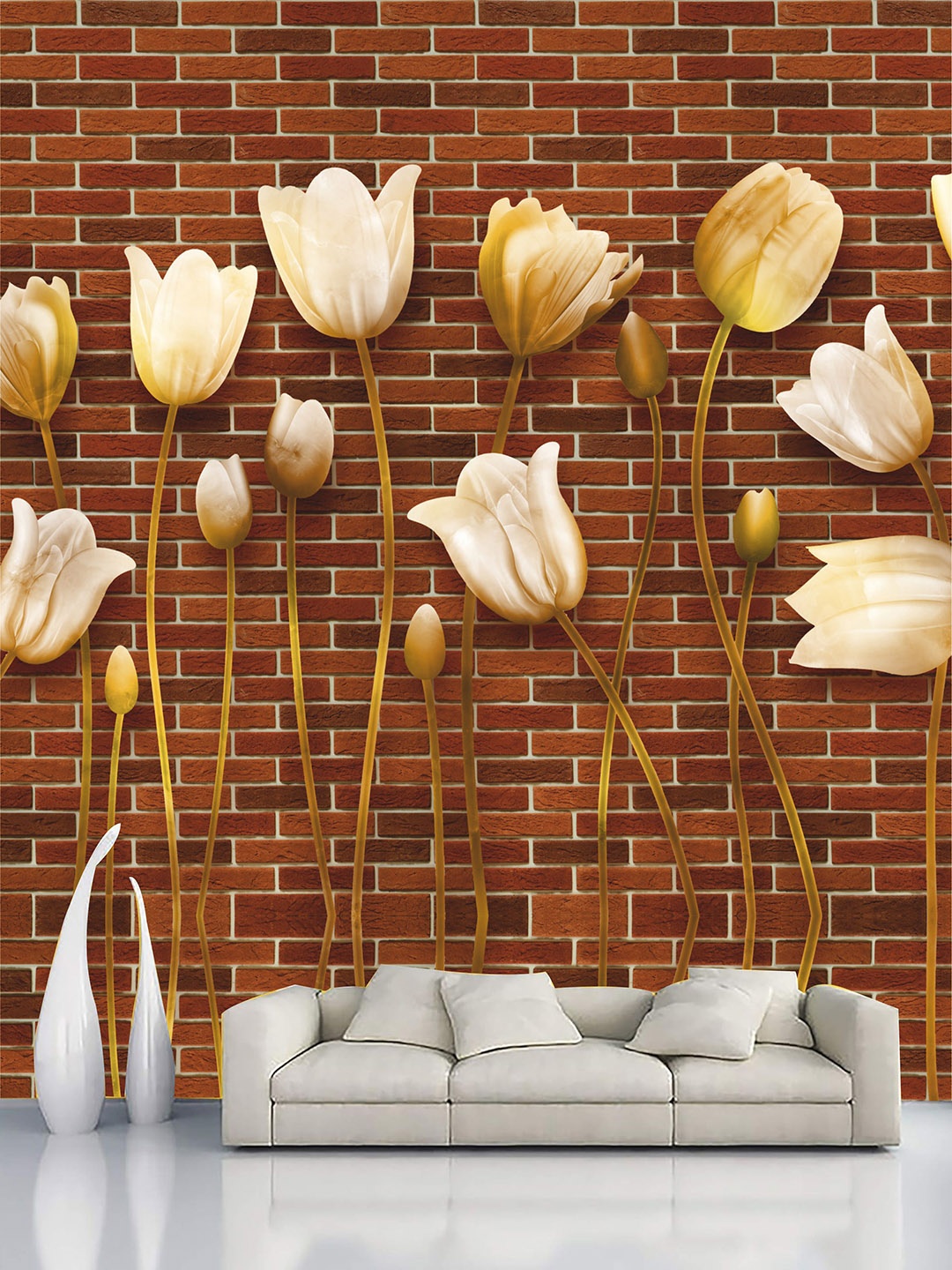 

KSHIRSA Brown Self Adhesive Removable Wallpaper