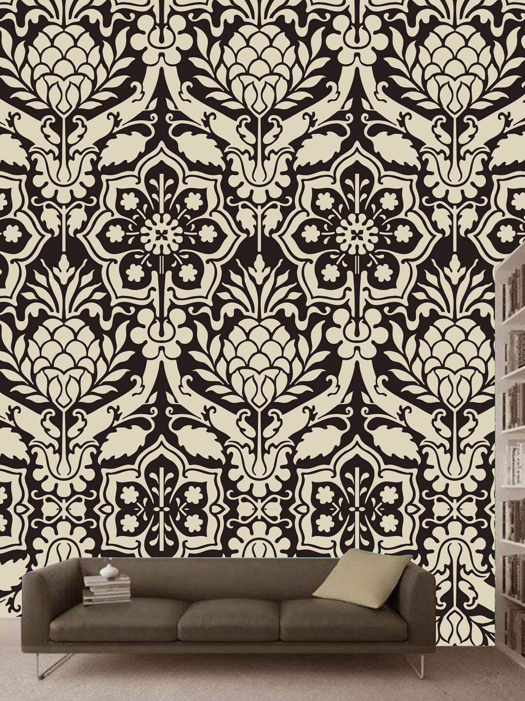 

KSHIRSA Brown Printed Self-Adhesive Wallpaper