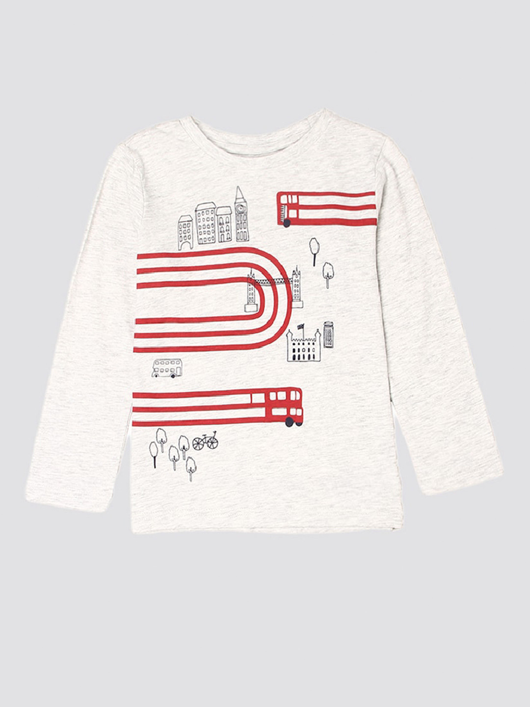 

mothercare Boys Grey Printed Cotton T-shirt