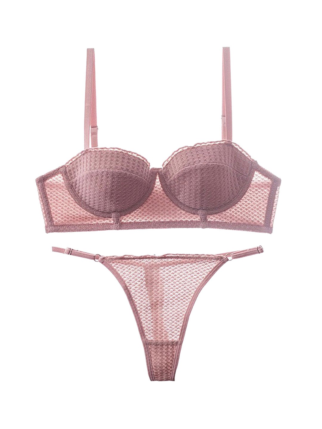 

LULU & SKY Self-Design Lingerie Set, Pink