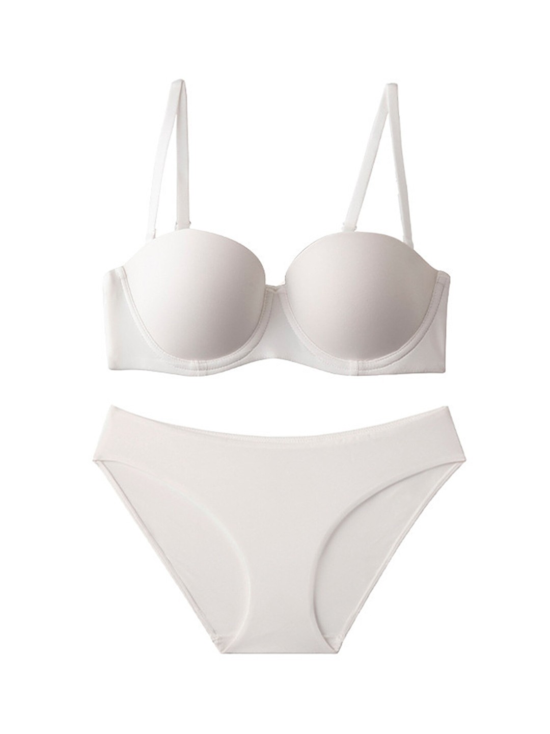 

LULU & SKY Seamless Padded Lingerie Set, White