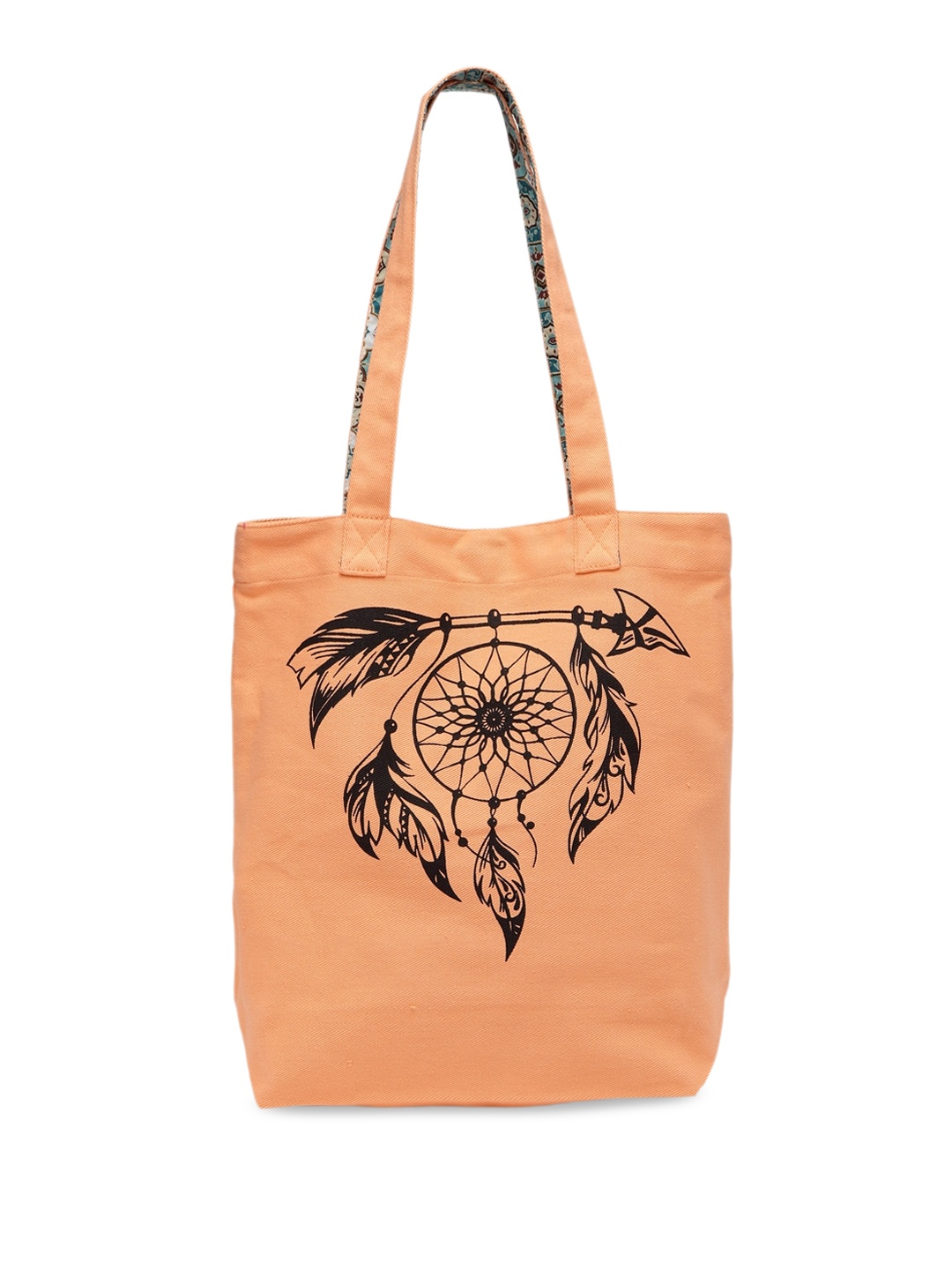 

The House of Tara Graphic Printed Shopper Tote Bag, Orange