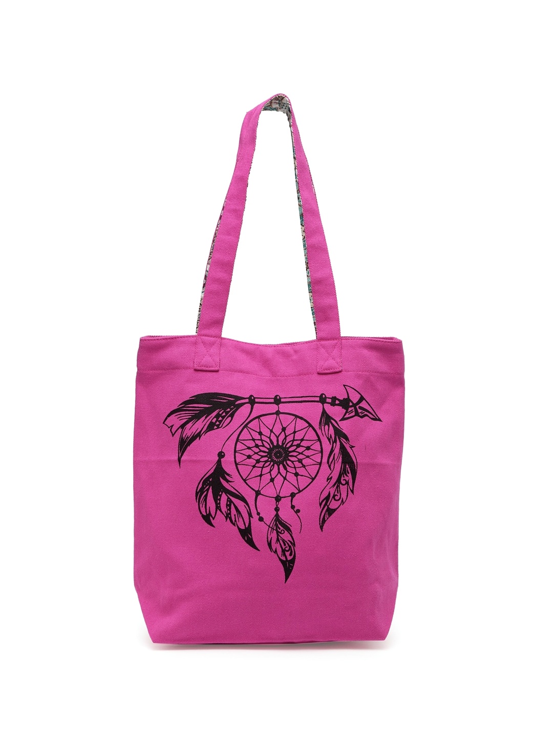 

The House of Tara Graphic Printed Canvas Shopper Tote Bag, Violet