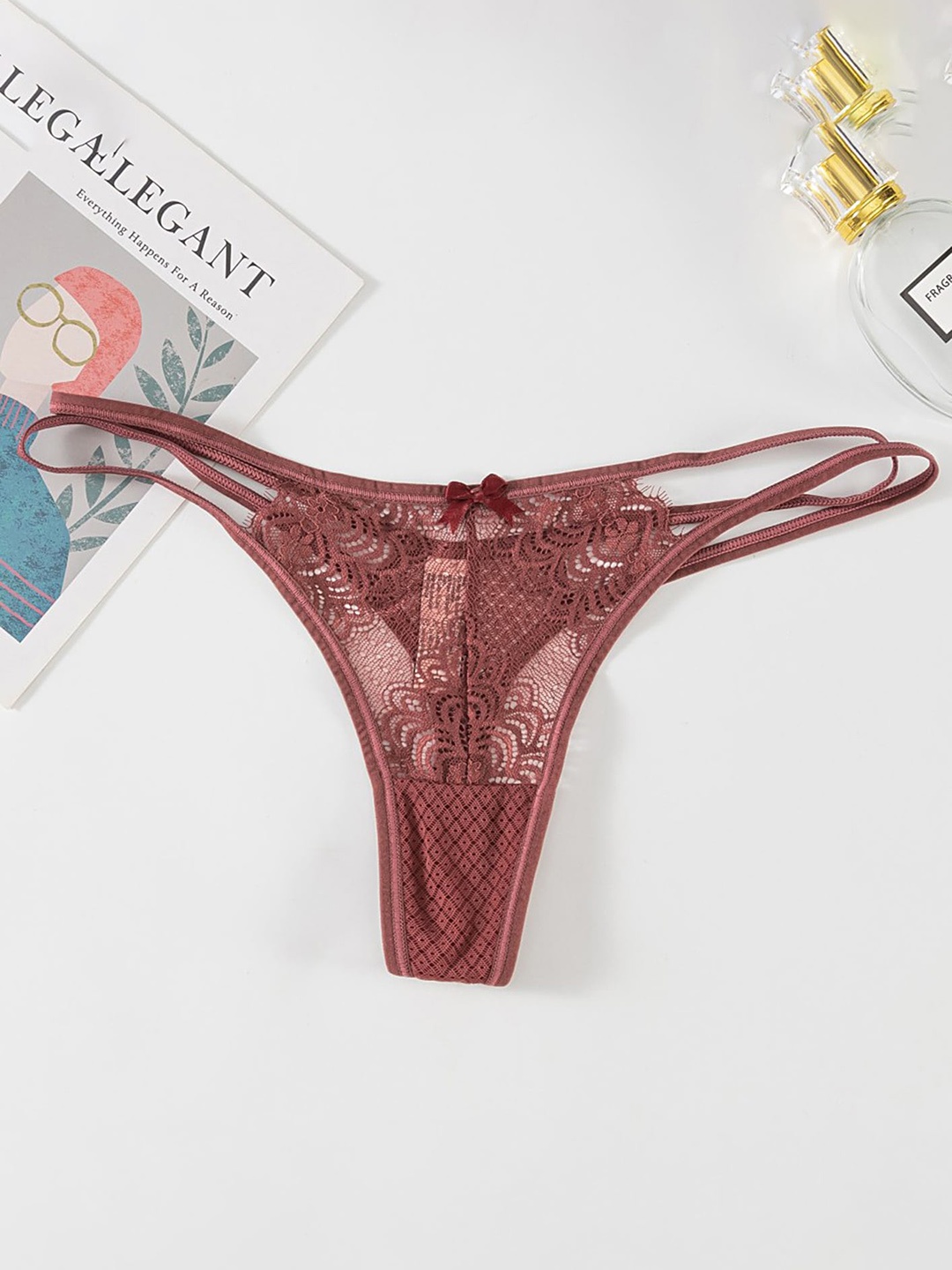 

LULU & SKY Self-Design Thongs, Brown