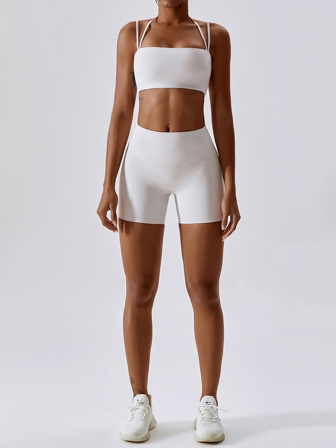 

LULU & SKY Medium Coverage All Day Comfort Underwired Lightly Padded Sports Bra, White